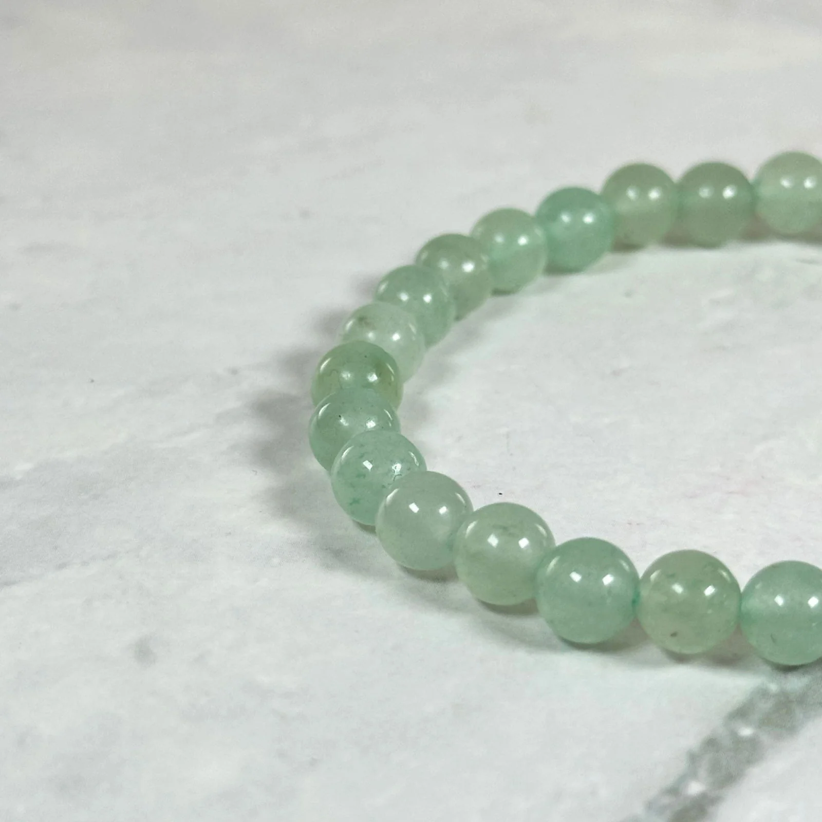 Bracelet Aventurine Verte (6mm) - Image 2