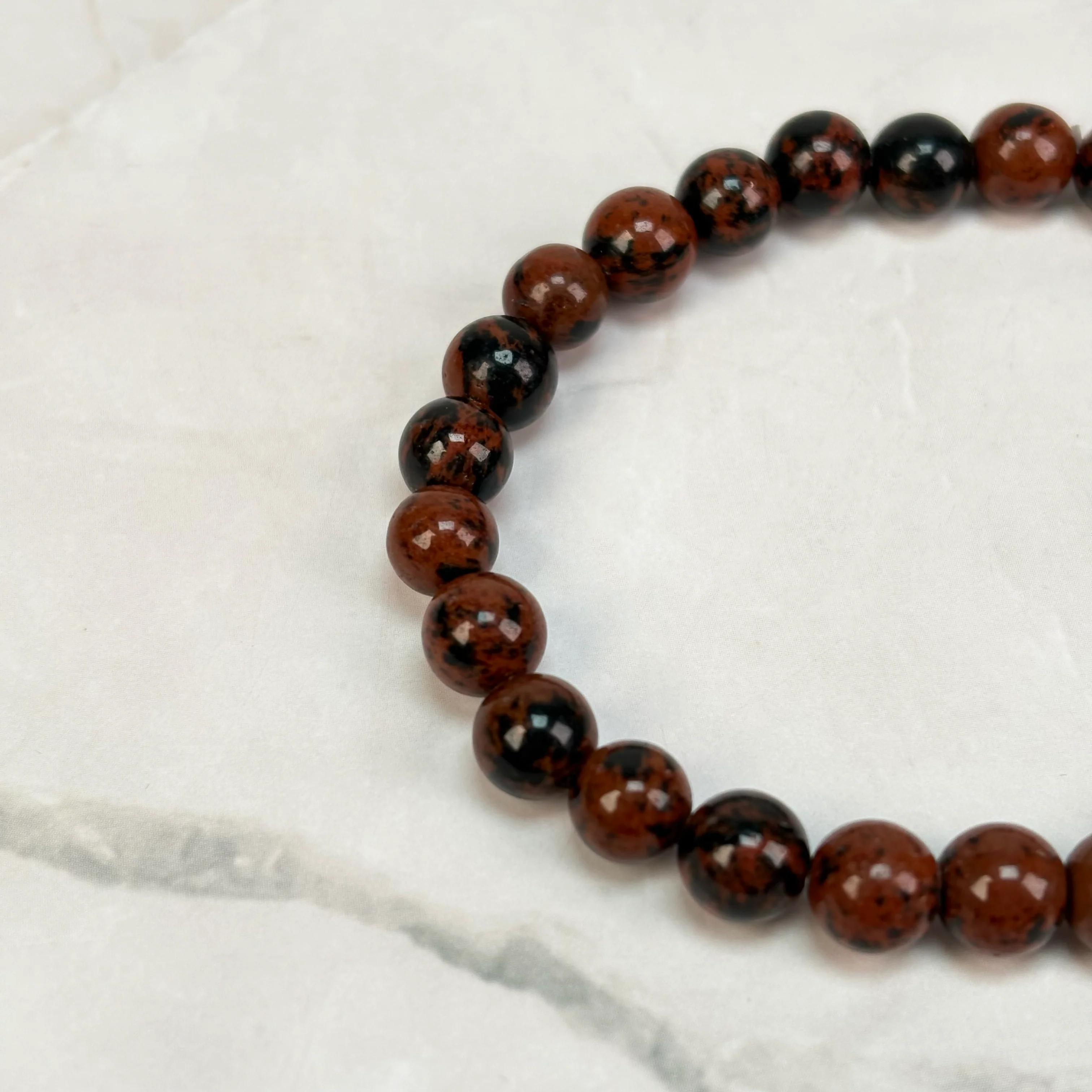 Bracelet Obsidienne Mahogany (6mm) - Image 2