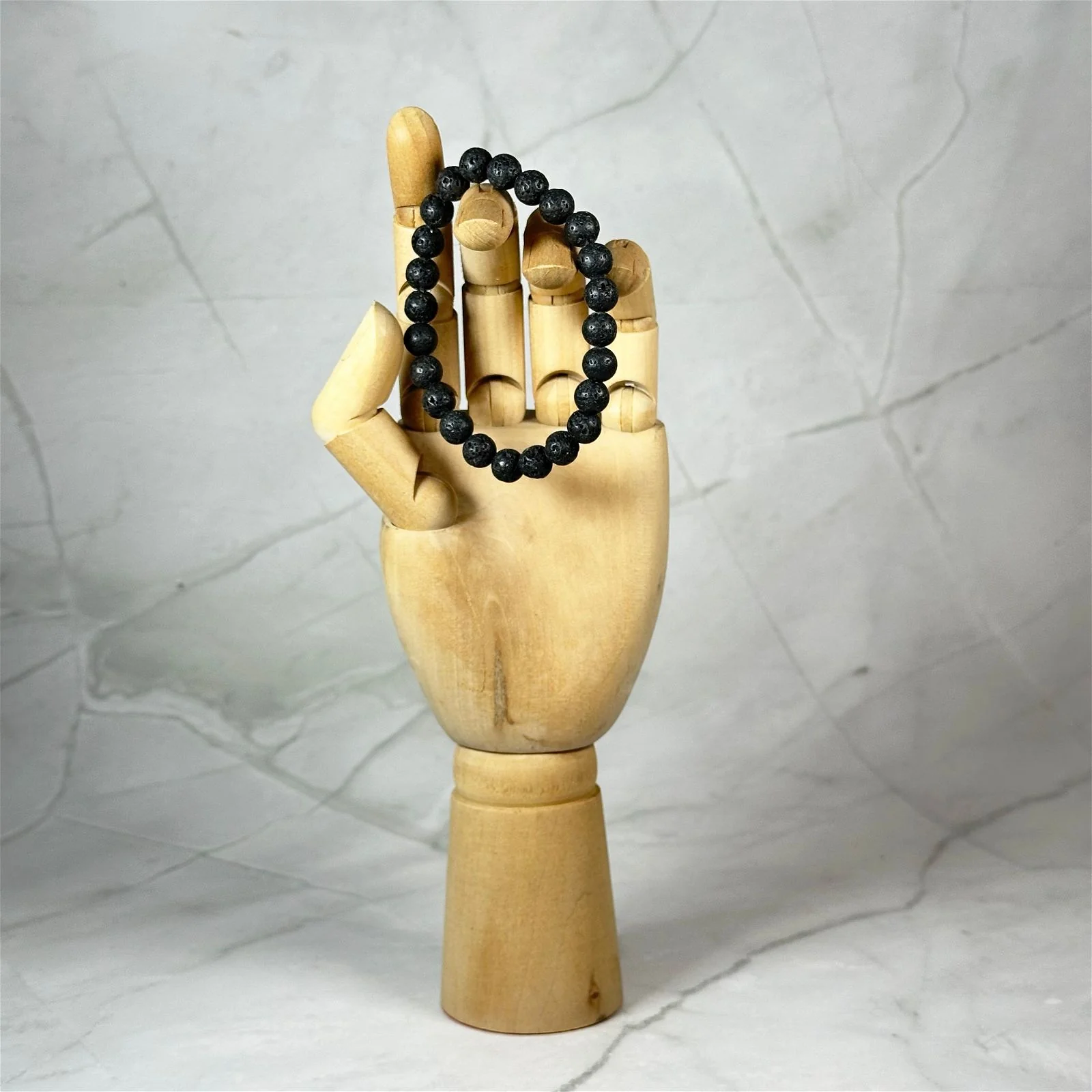 Bracelet Pierre de Lave (8mm) - Image 3