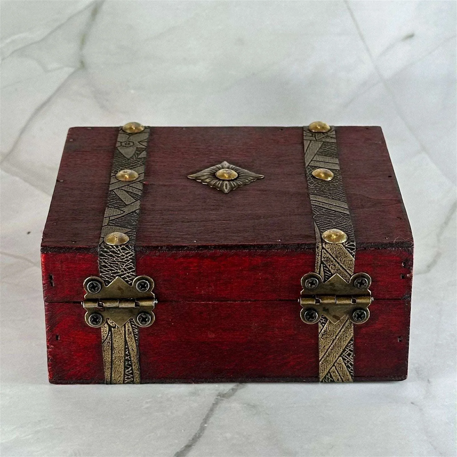 Coffret en bois carré - Image 6