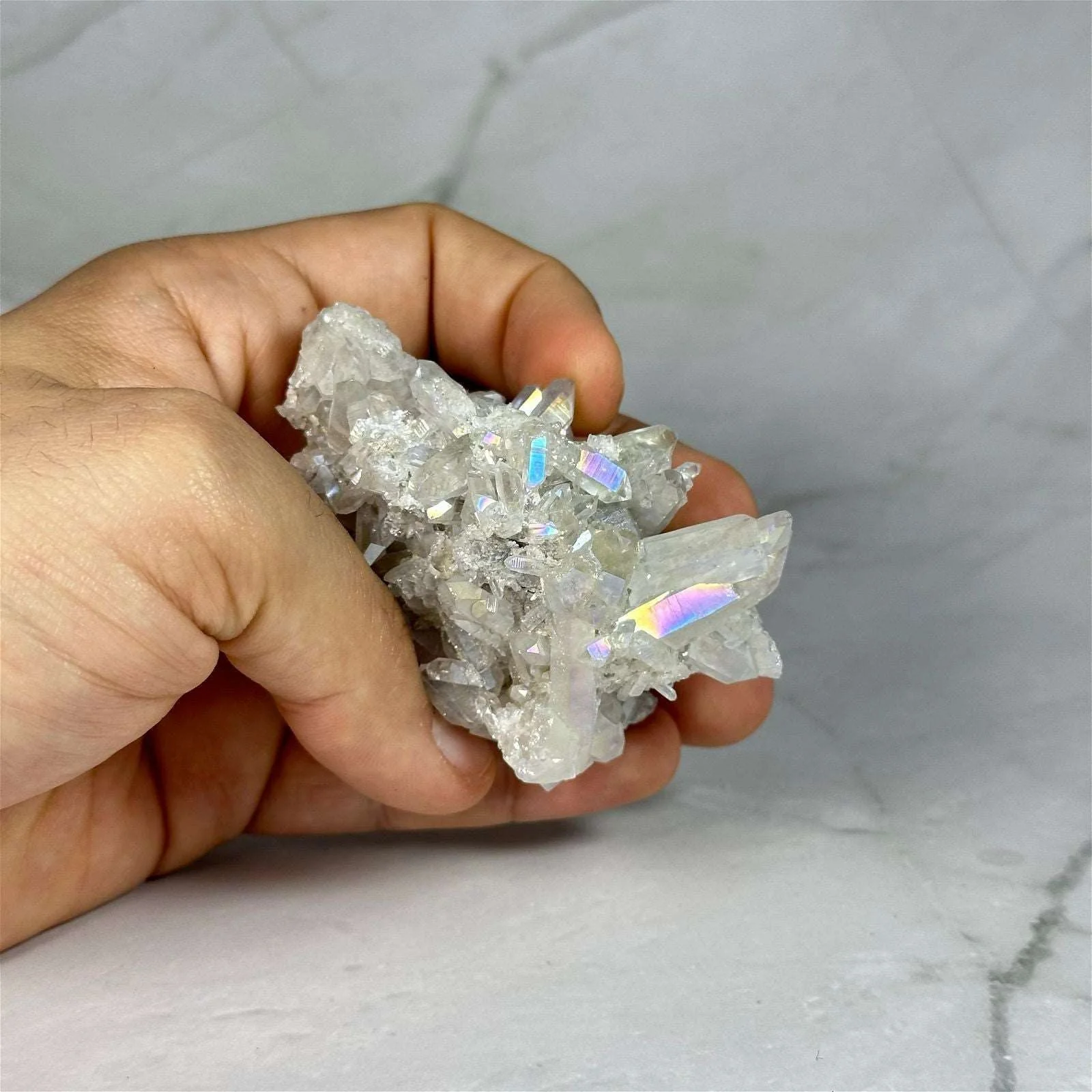 Cristaux de Quartz Aura Pearl - P3 (extra) - Image 7