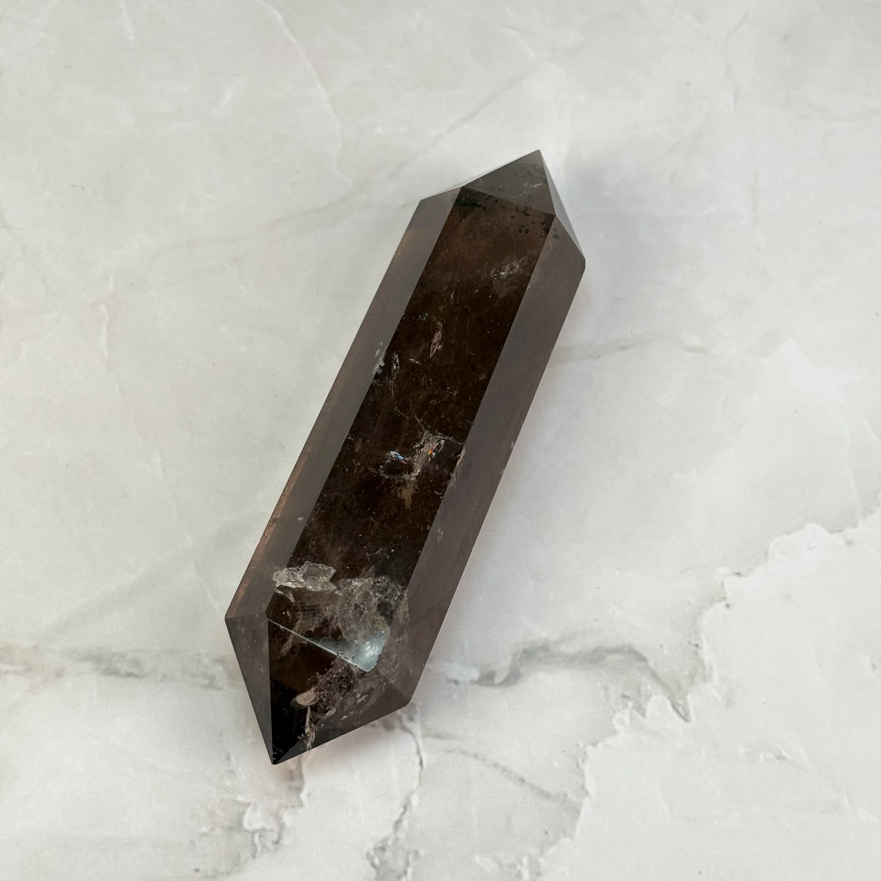 Double pointe Quartz Fumé - P6 (extra) - Image 2