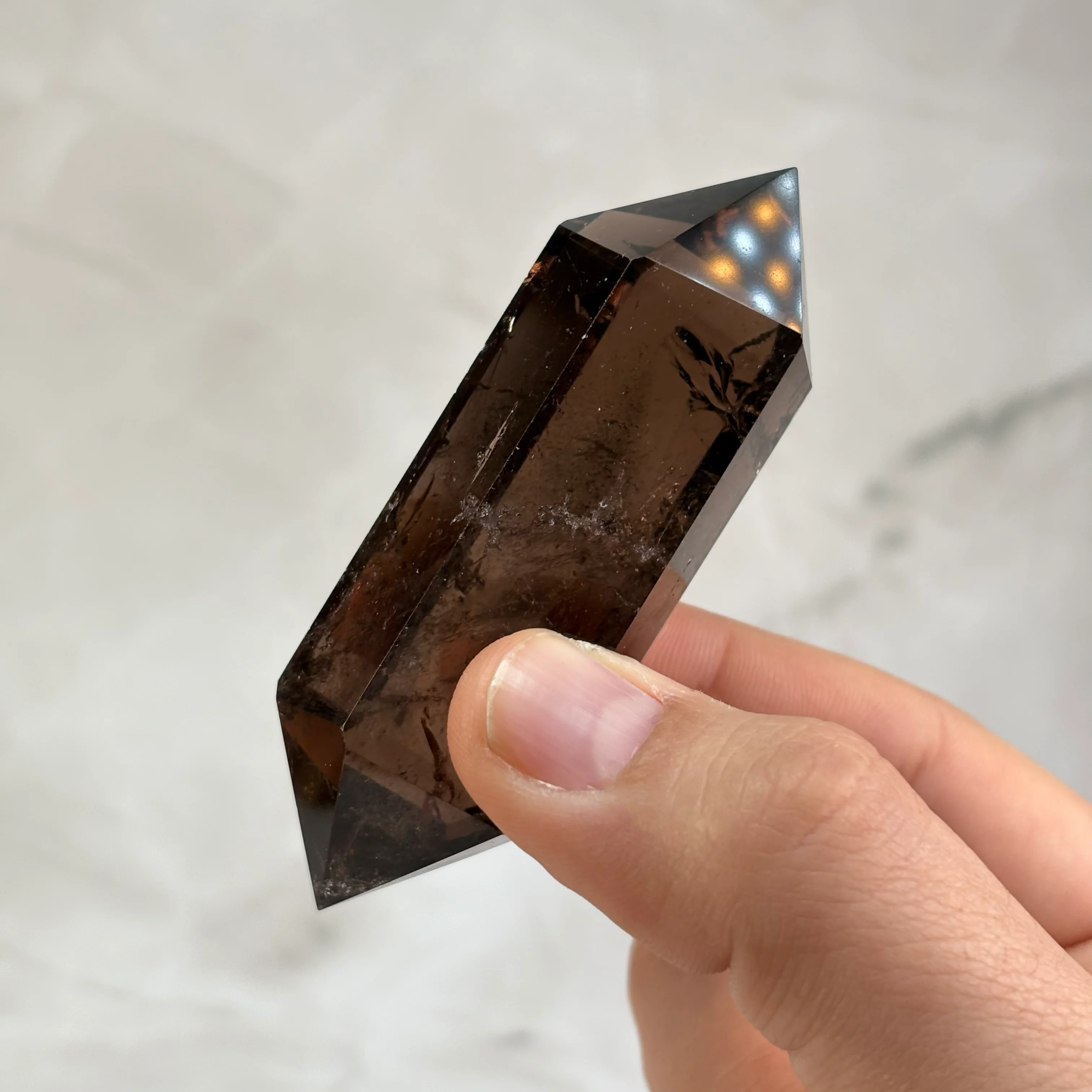 Double pointe Quartz Fumé - P7 (extra) - Image 5
