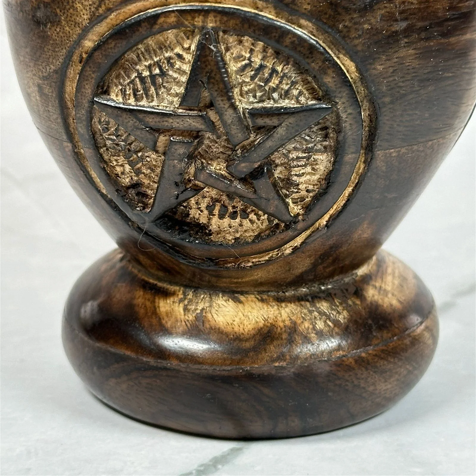 Mortier en bois Pentacle - Image 4