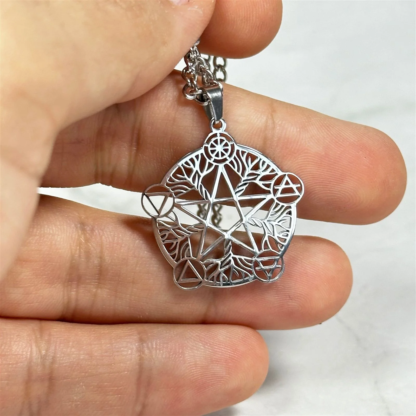 Pendentif Pentacle Élémentaire - Image 2