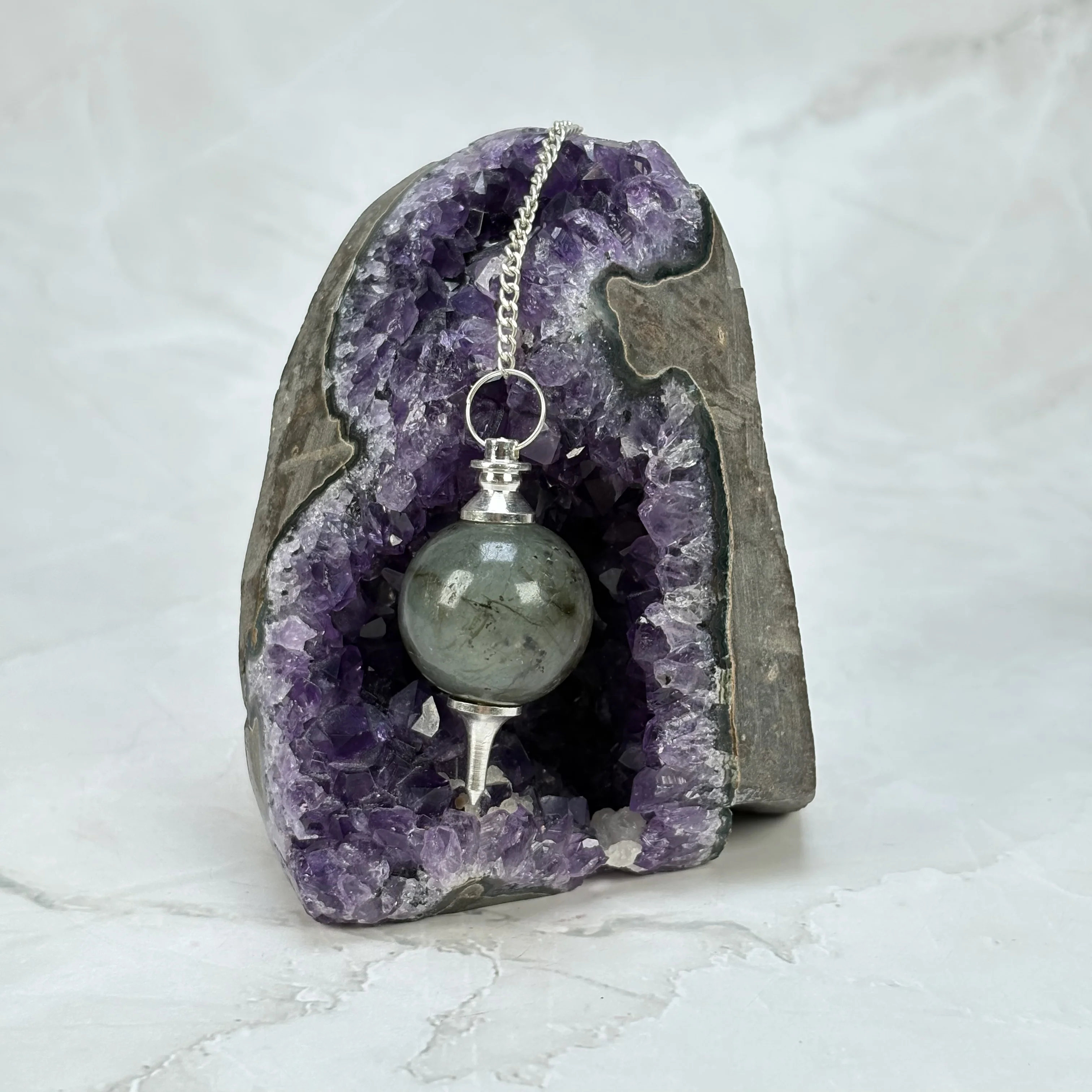 Pendule séphoroton en Labradorite