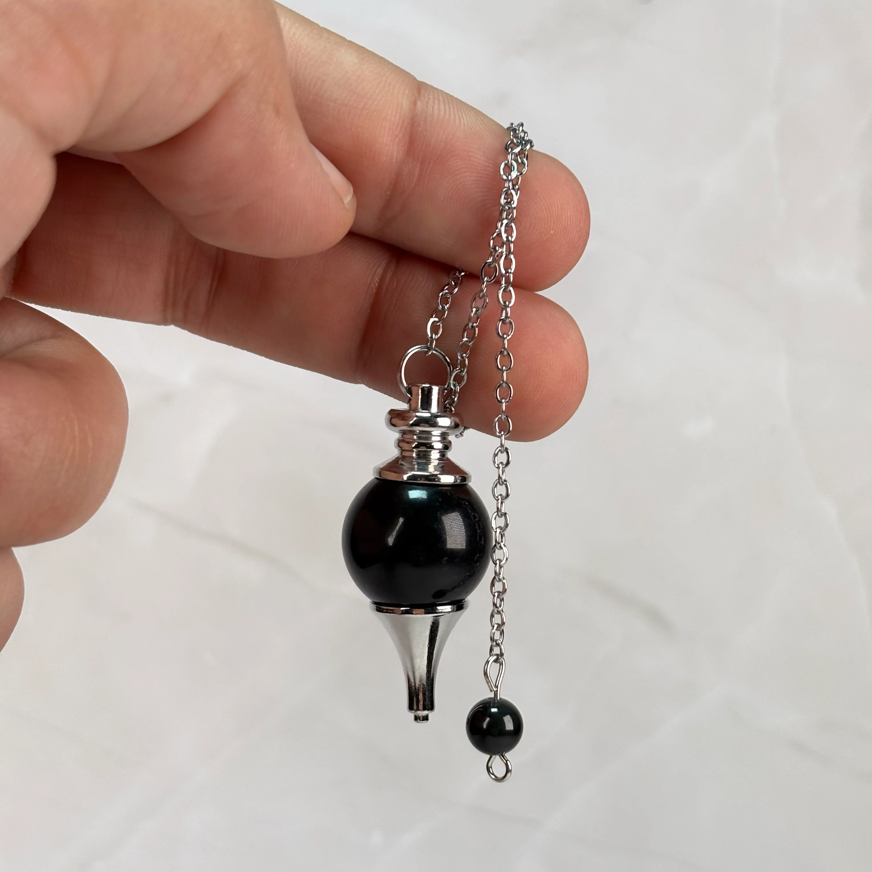 Pendule séphoroton en Obsidienne - Image 2