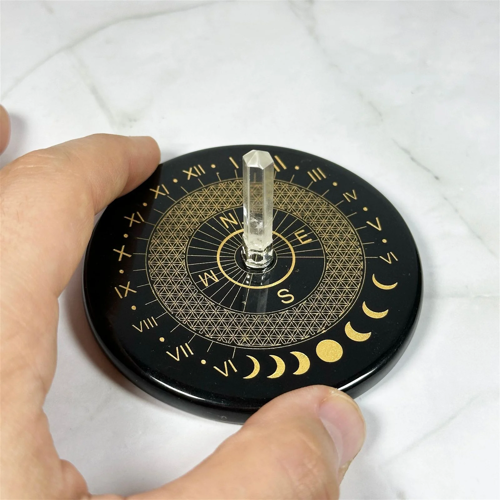 Plaque solaire Onyx & Cristal de Roche - Image 4