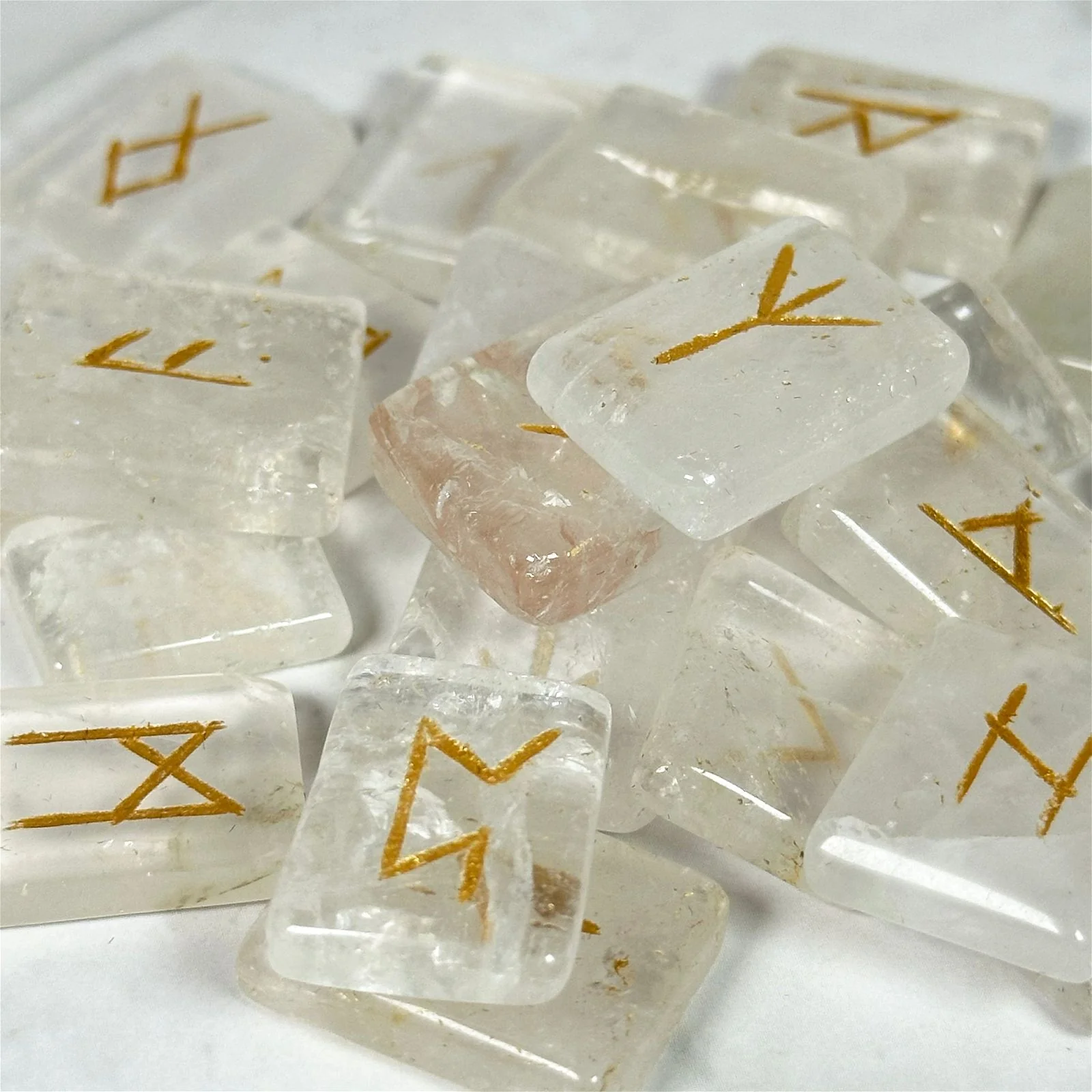 Runes rectangles en Cristal de Roche - Image 5