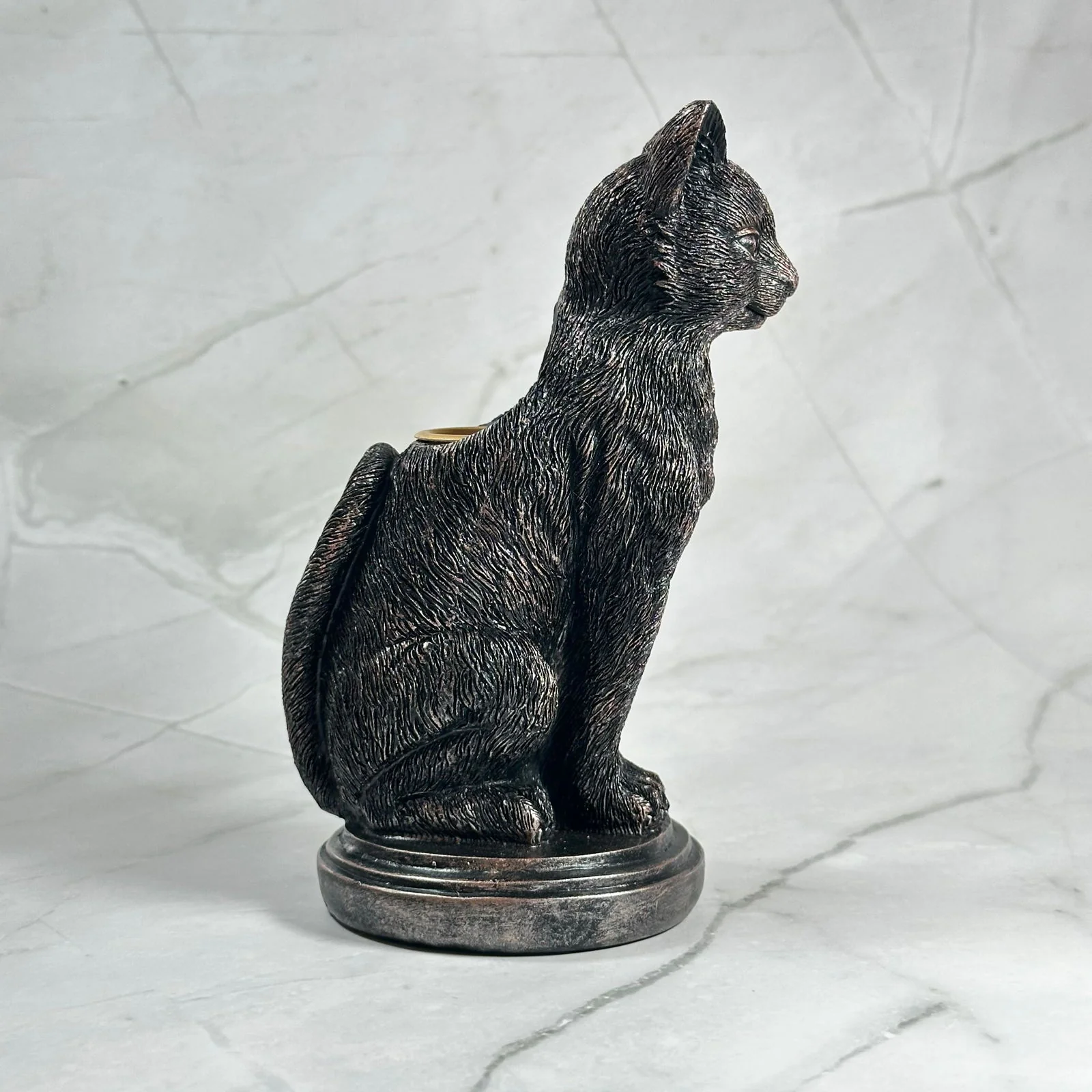 Statue / bougeoir Chat - Image 6