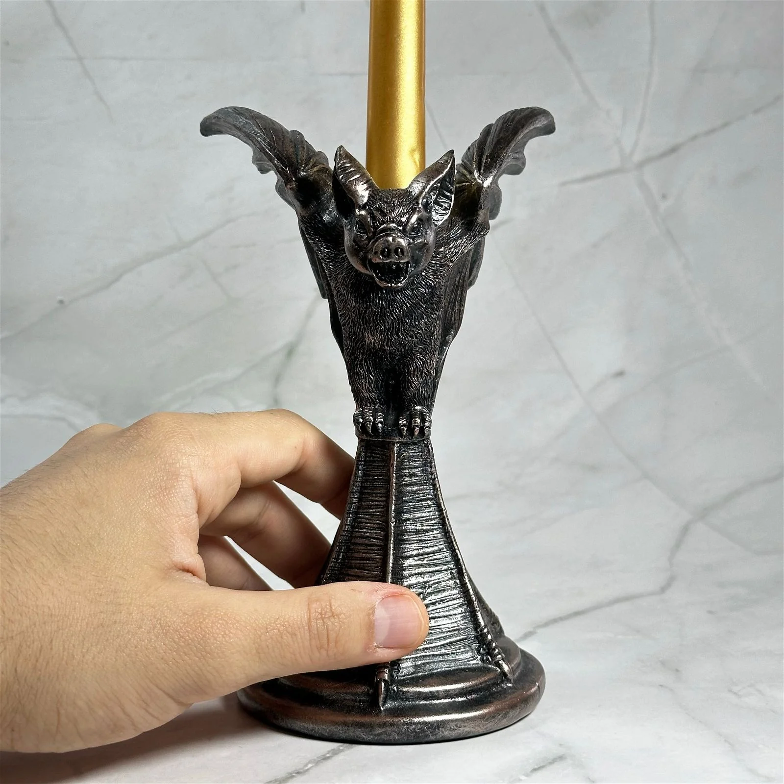 Statue / bougeoir Chauve-Souris - Image 3