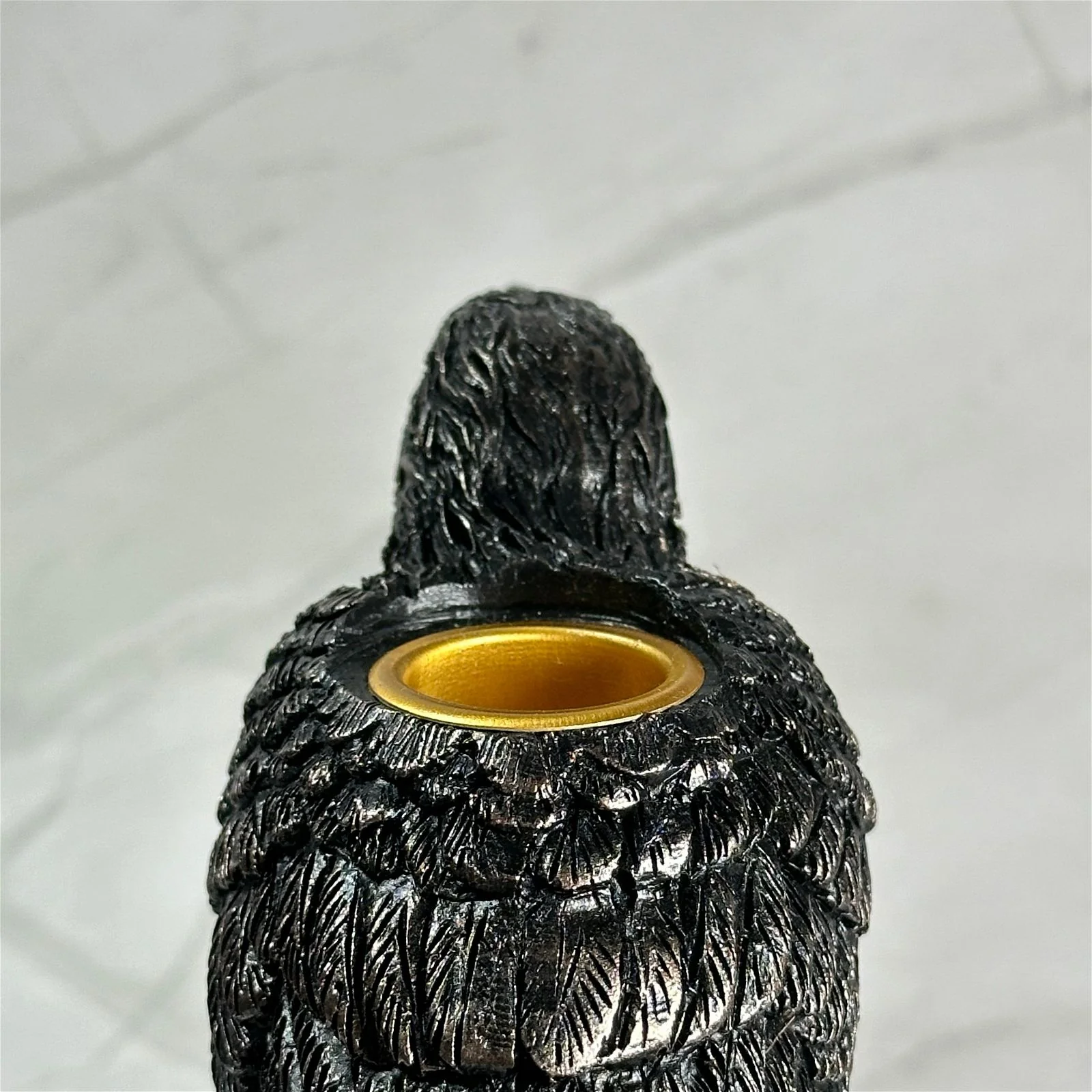 Statue / bougeoir Corbeau - Image 10