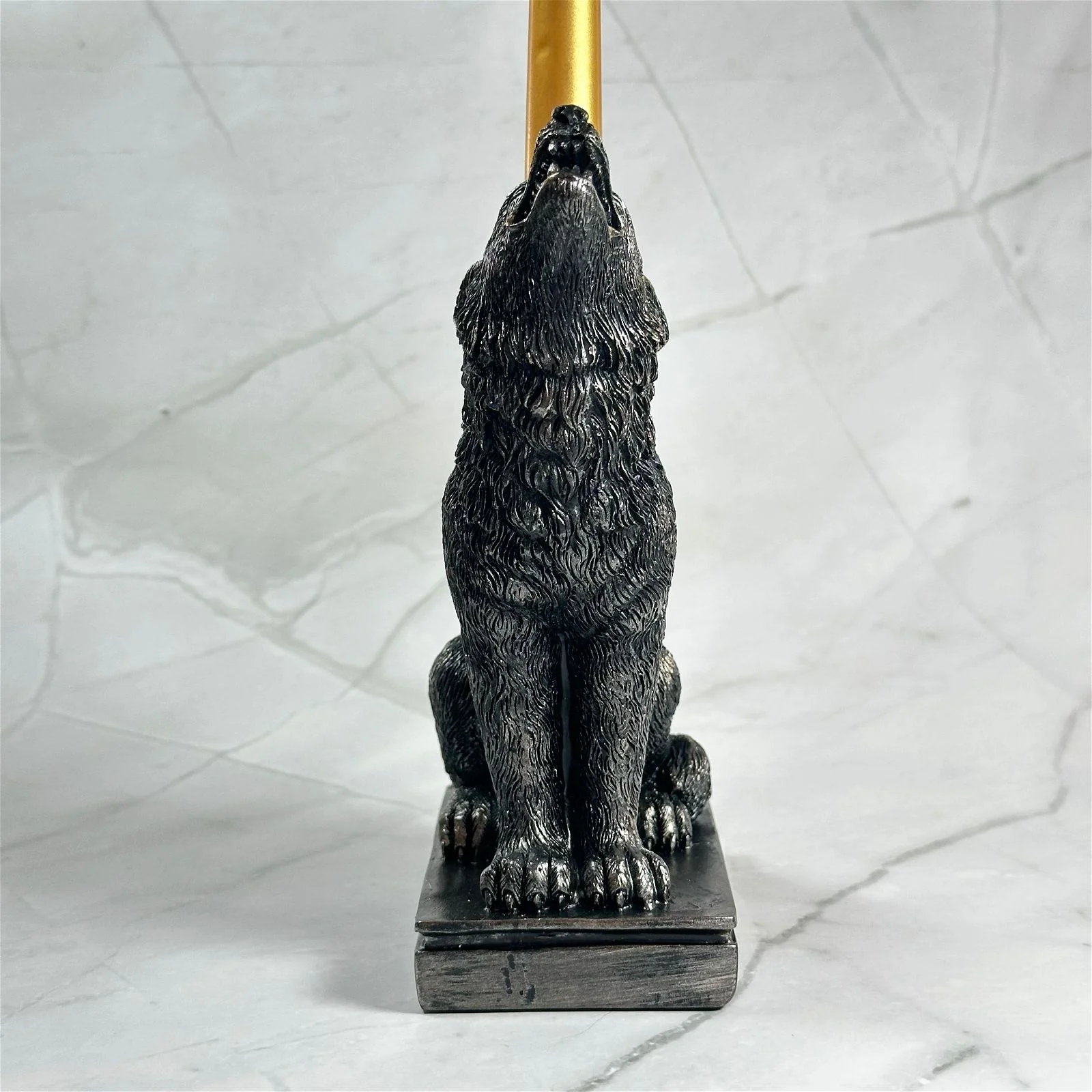 Statue / bougeoir Loup - Image 8